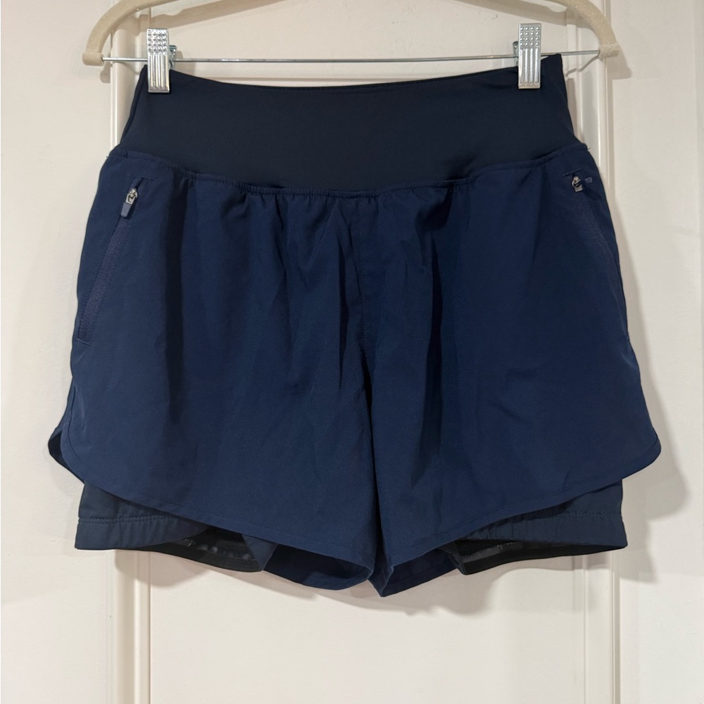 Bikewa Navy Blue Women's Athletic Shorts